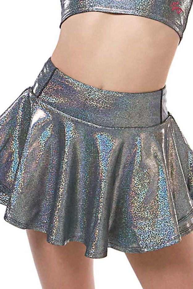 Ignite girls skirt platinum - shiny silver