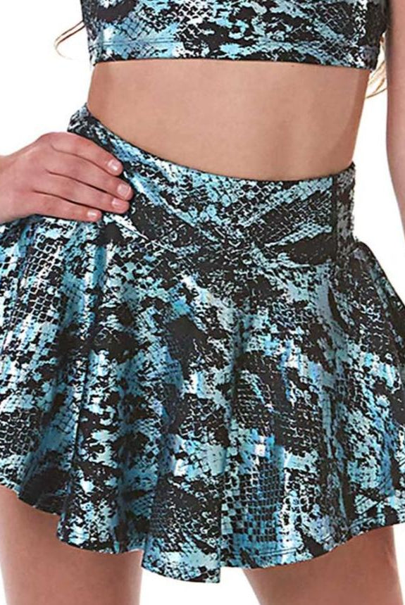 Vitality girls skirt blue snake