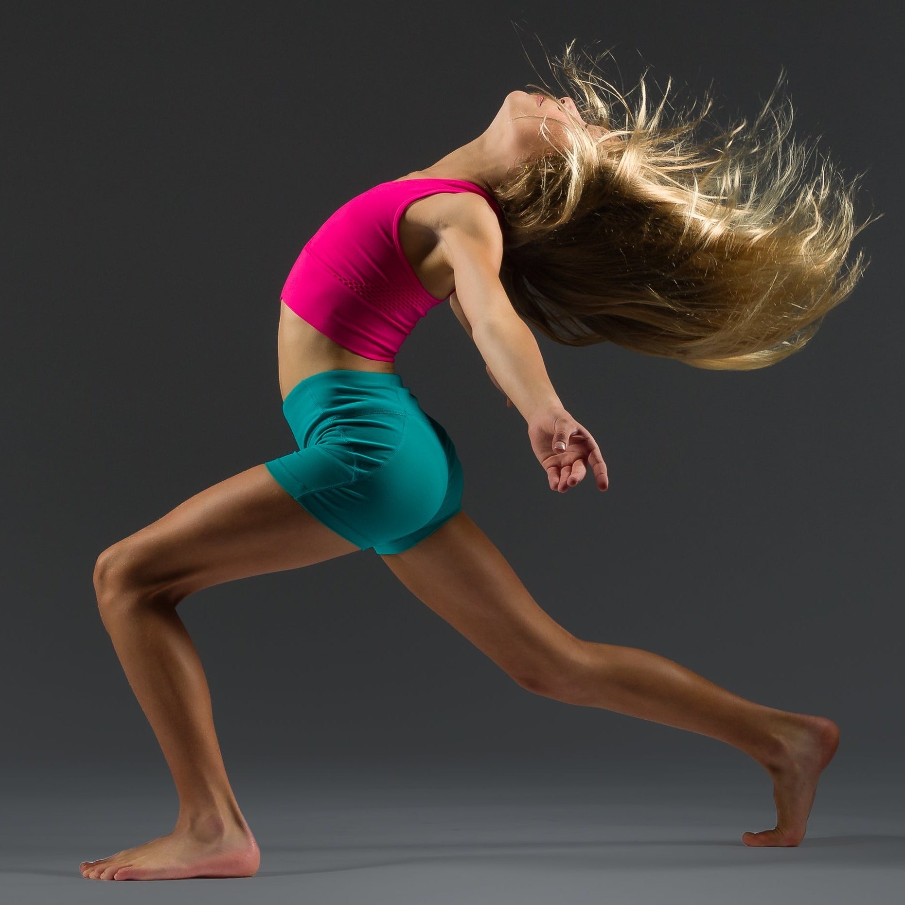 Fearless pink seamless crop top