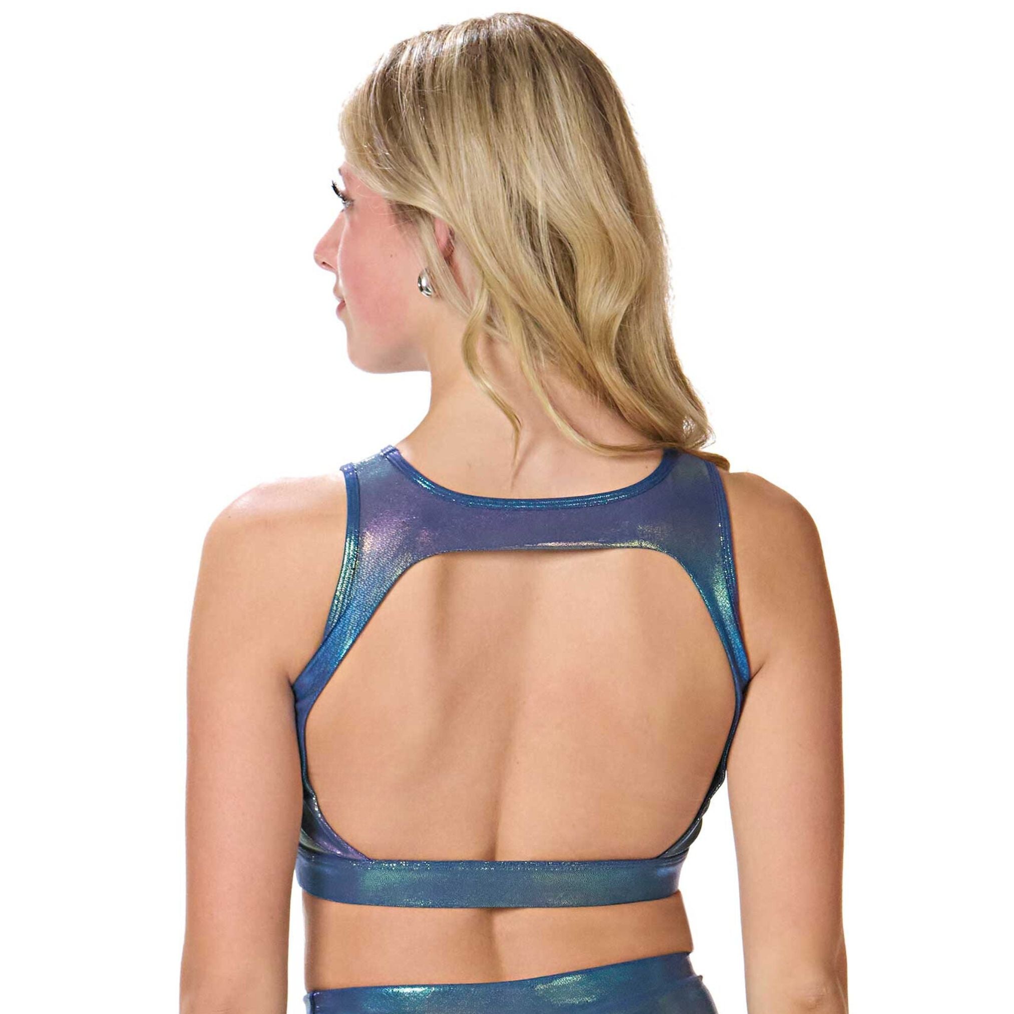 Ignite Cutout Top - Midnight Blue Shimmer | Dragonwing Ignite Cutout Top - Midnight Blue Shimmer | Dragonwing