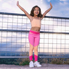 Level Up Girls Leggings - Pink Apricot