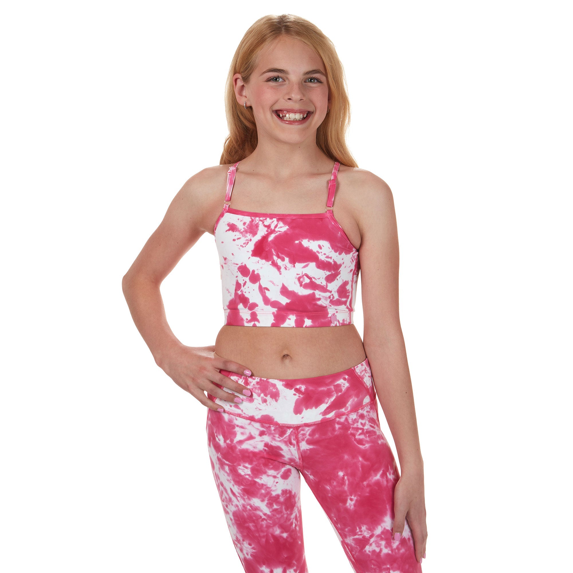 New With Tags - Girls Champion Pink Tie Dye Woven Athletic Shorts Size L  ($18)