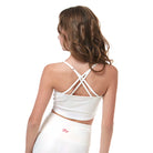 Ignite pearl girls crop top shiny white