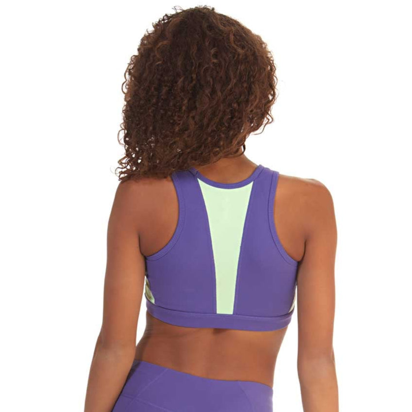 Level Up Sports Bra - Purple Mint Colorblocked