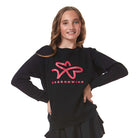 Girls crew sweatshirt black | Dragonwing