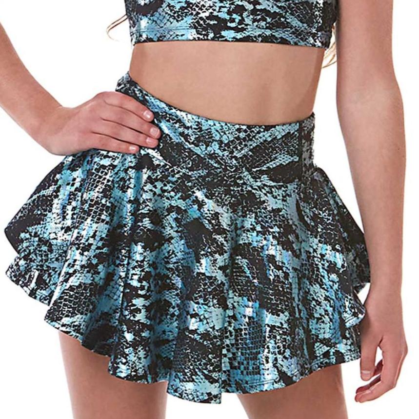 Vitality girls skirt blue snake