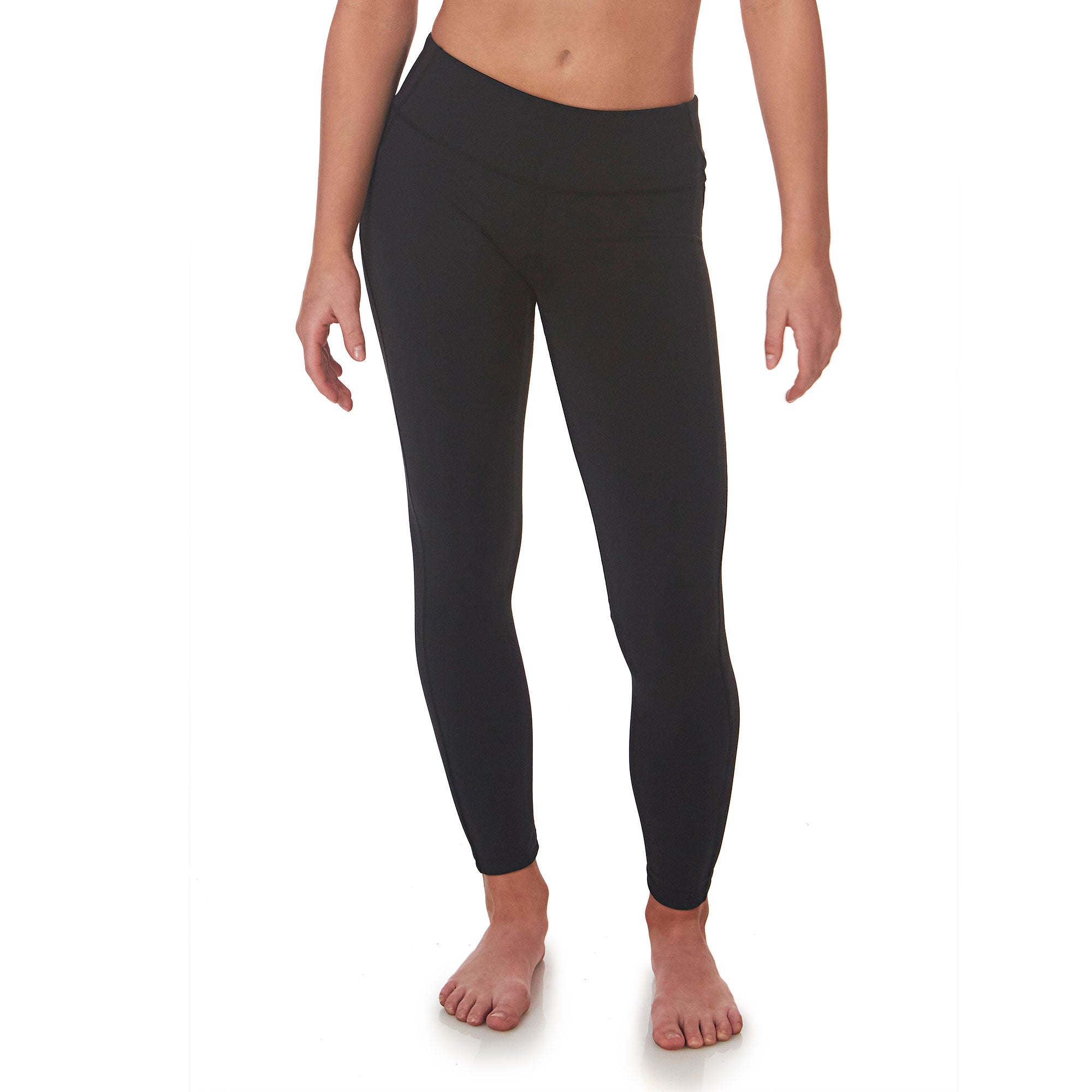 AthletIc Women DriWorks Grey White Black Colorblock Leggings Yoga Pants Lg  12-14